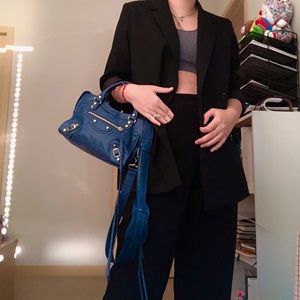 Balenciaga classic city mini leather satchel bag